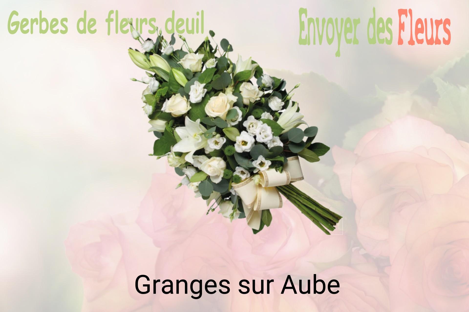 Gerbe de fleurs de deuil livrée à Granges-sur-Aube